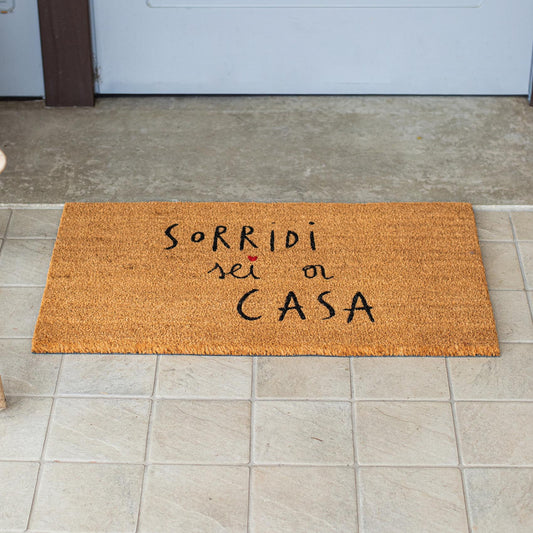 Zerbino "Sorridi sei a casa”
