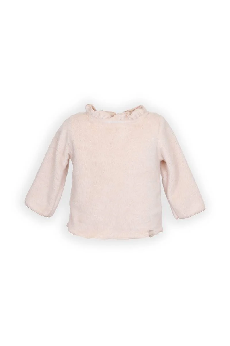 Shirt con colletto volant - Pale Pink