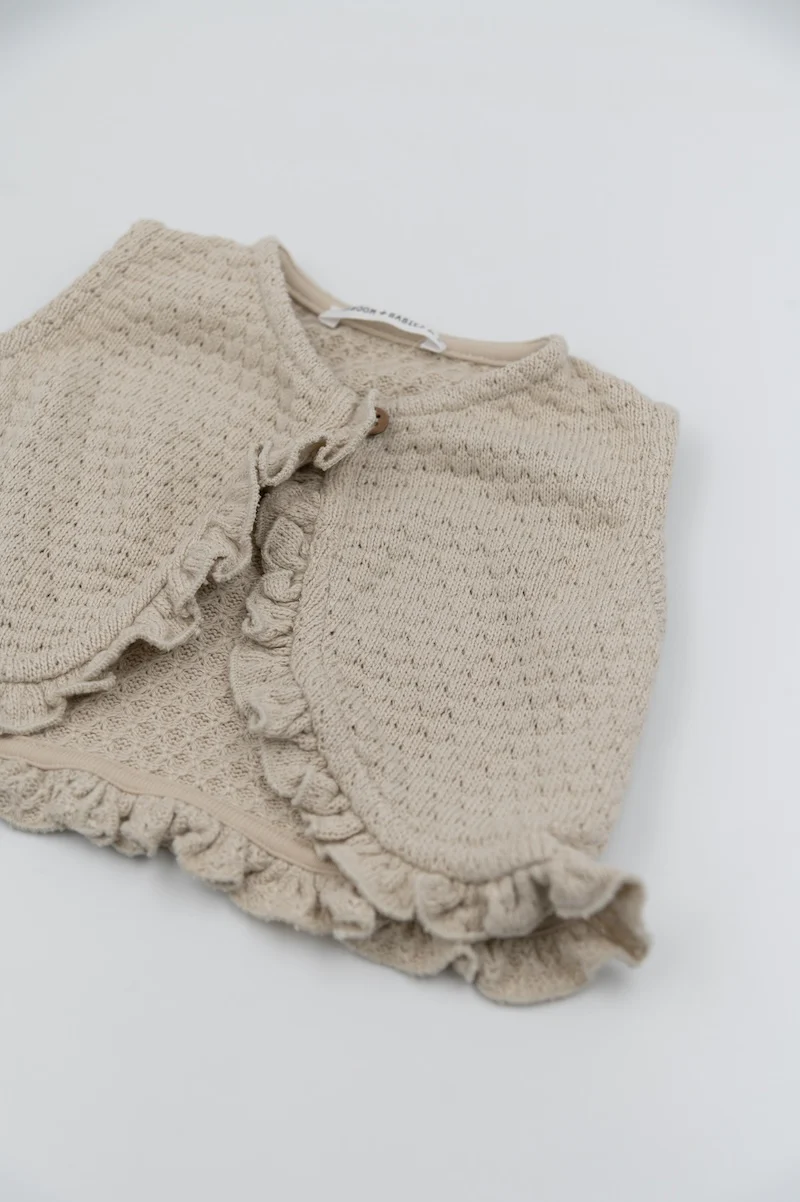 Gilet bimba - Sand - 12/18 e 18/24M