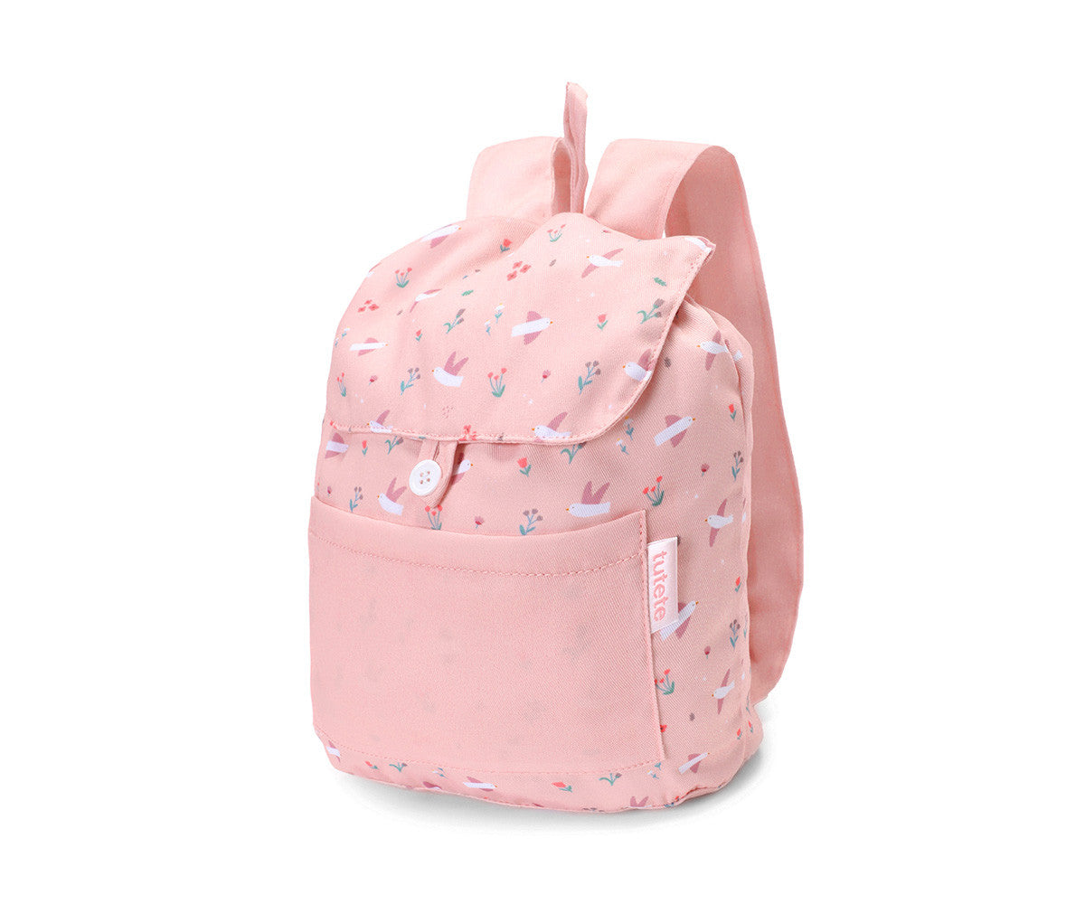 Zaino piccolo Tela Blossom Birds Personalizzabile
