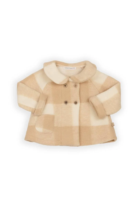 Cappotto Bimba Lana Cotta - Mocha Sand