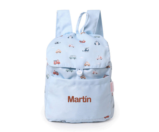 Zaino piccolo Tela City Cars Personalizzabile