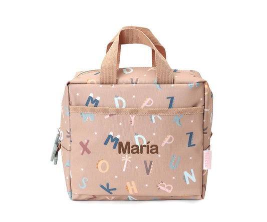 Borsa Termica Merenda Funny Letters Personalizzabile