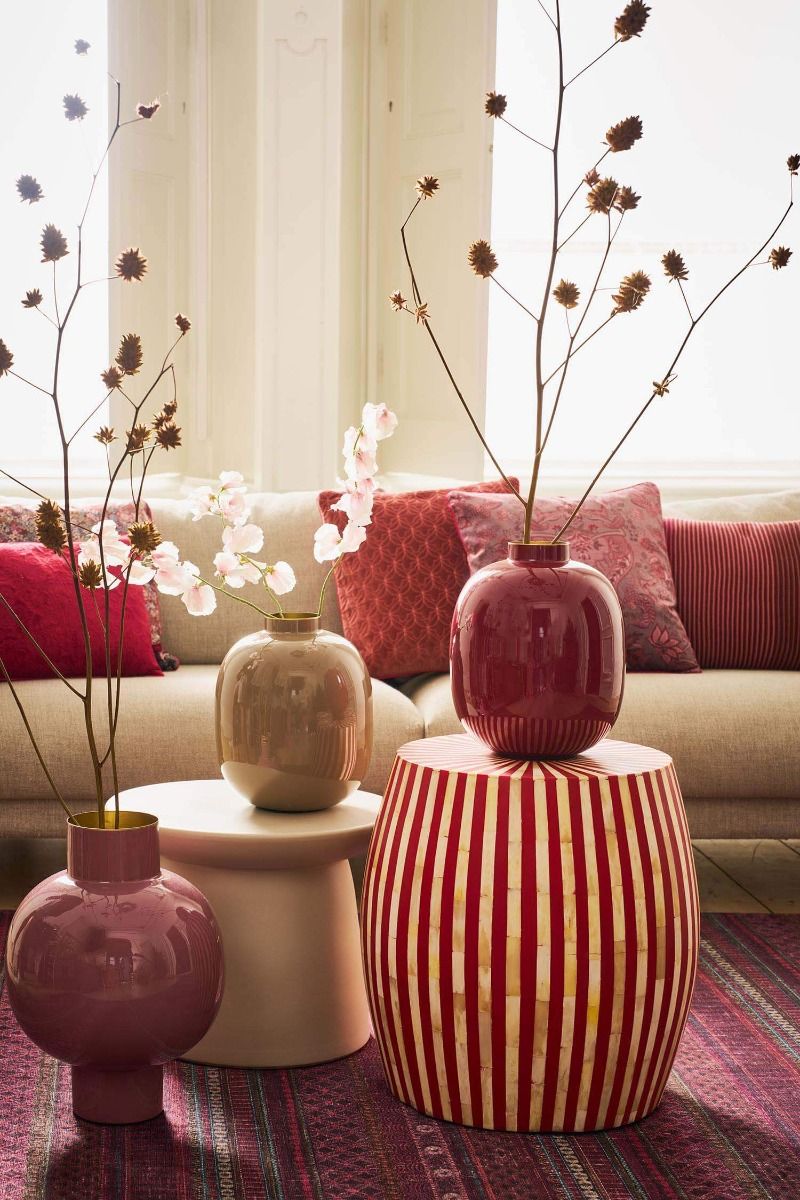 Vaso metal Dark Red