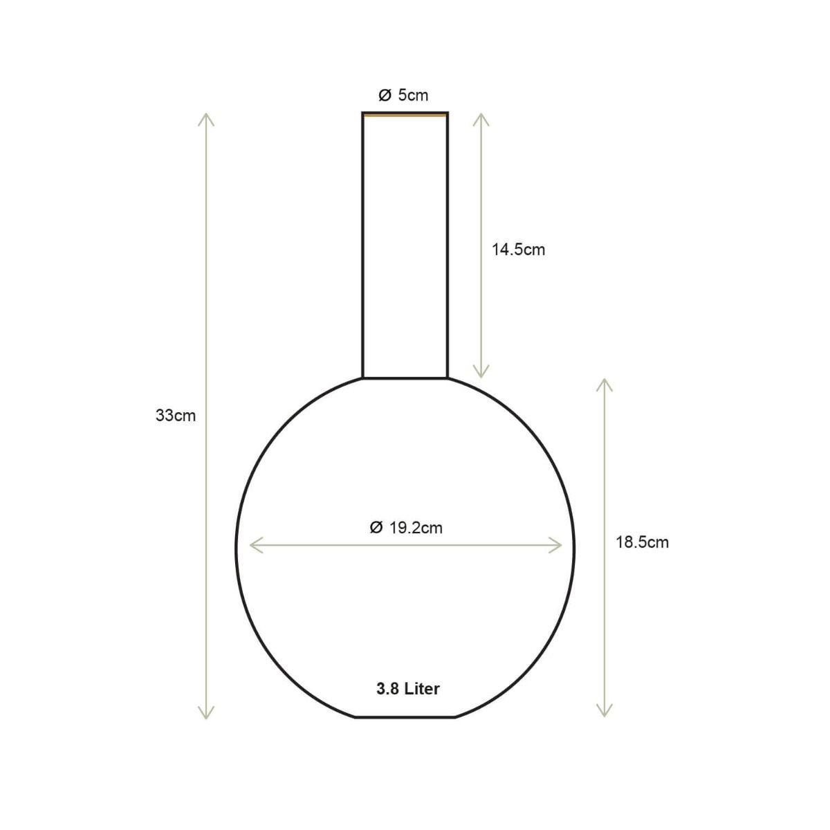Vaso metal Medium Blue