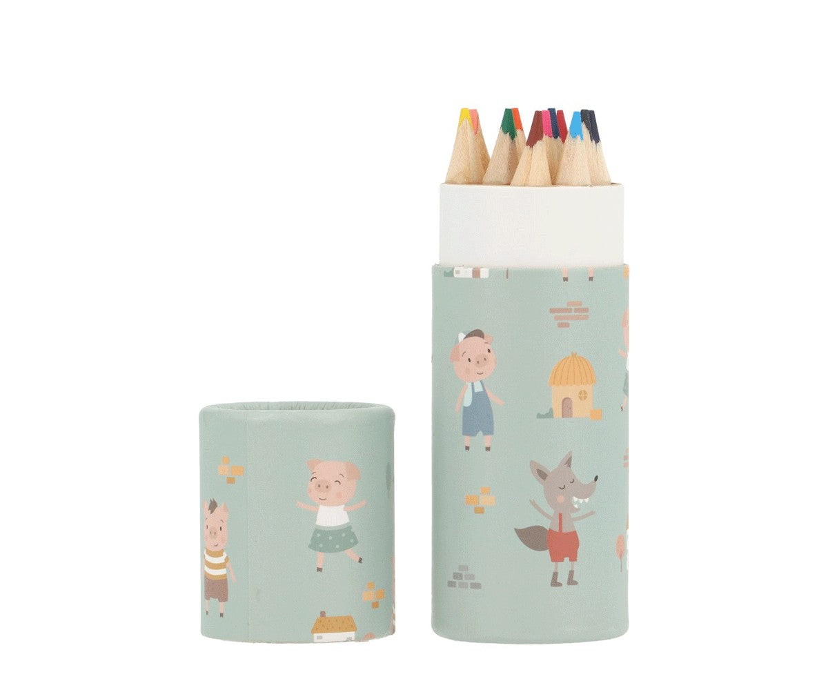 Tubo 12 Pastelli The Three Little Pigs
