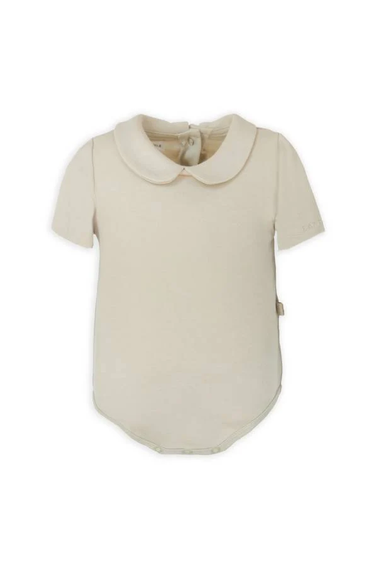 Body Bimba Collo Tondo Maniche corte - Sand - 9/12 e 12/18 e 18/24M