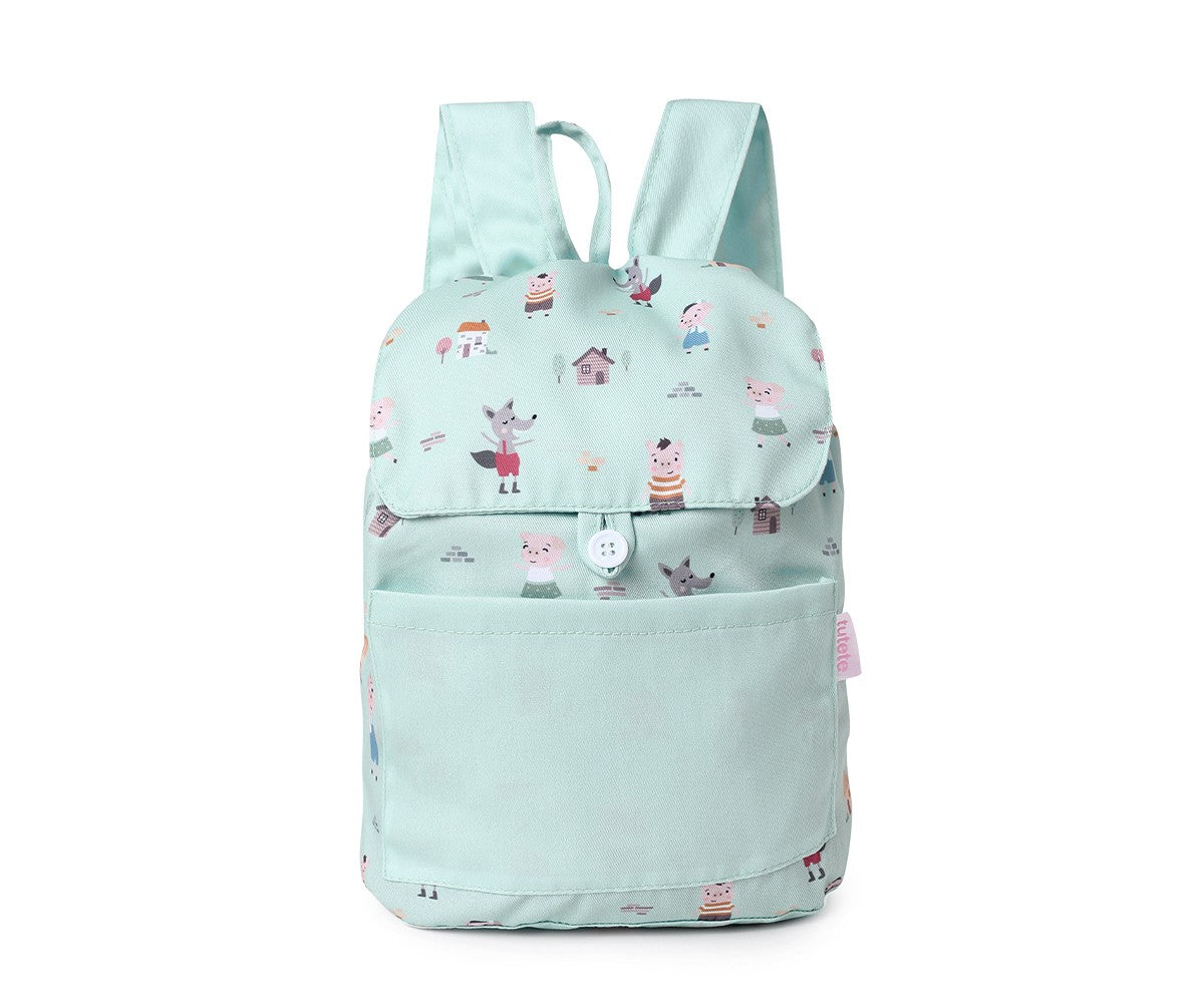 Zaino piccolo Tela The Three Little Pigs Personalizzabile