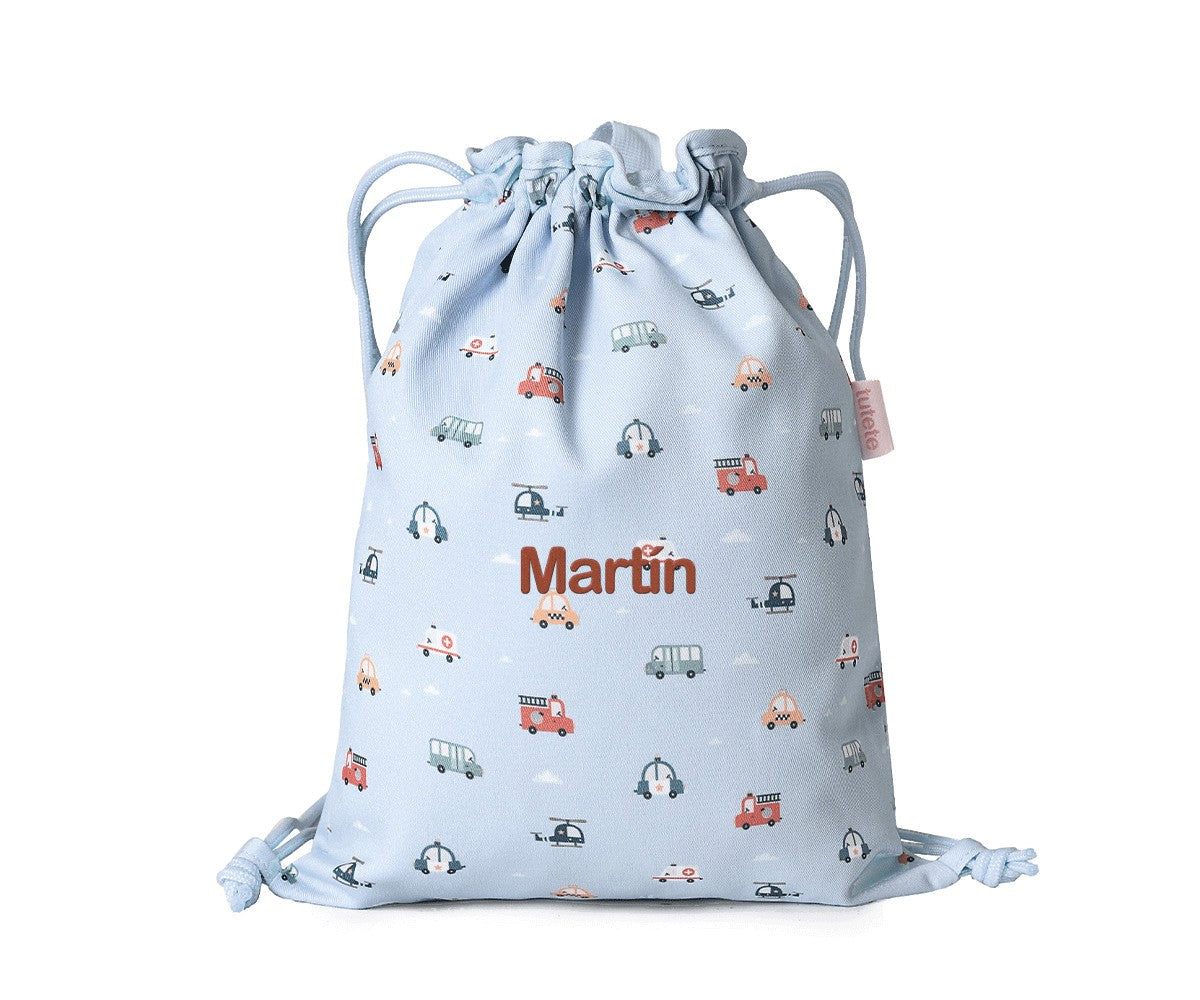 Sacca-zaino Tela City Cars Personalizzabile