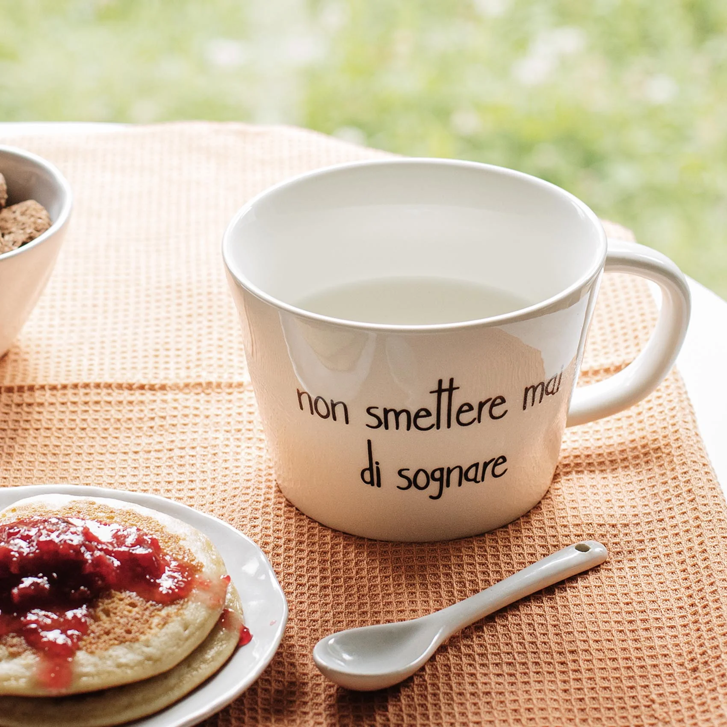 Set 2 tazze colazione Non smettere mai di sognare