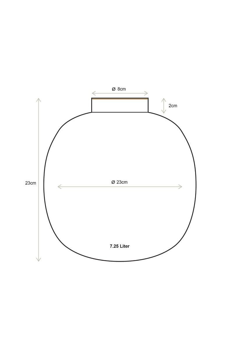 Vaso metal Round Yellow