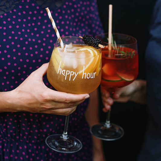 Set 2 calici Happy Hour