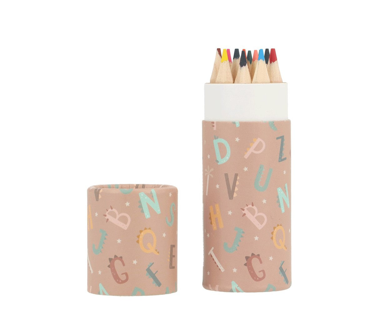 Tubo 12 Pastelli Funny Letters