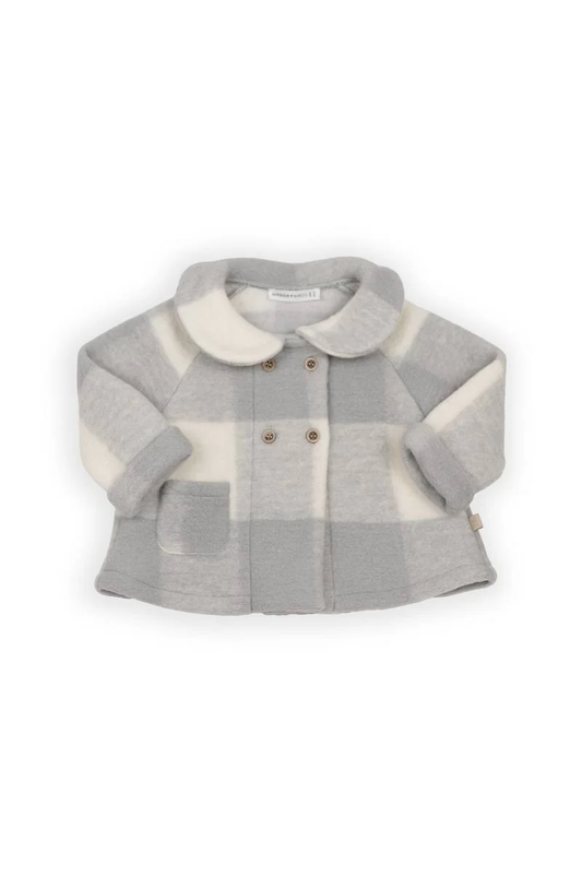 Cappotto Bimba Lana Cotta - Moss Grey