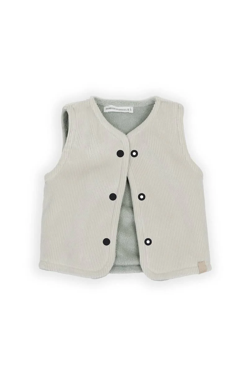 Gilet smanicato reversibile - Sky Grey