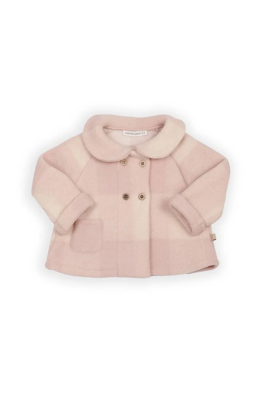 Cappotto Bimba Lana Cotta - Vintage Pink