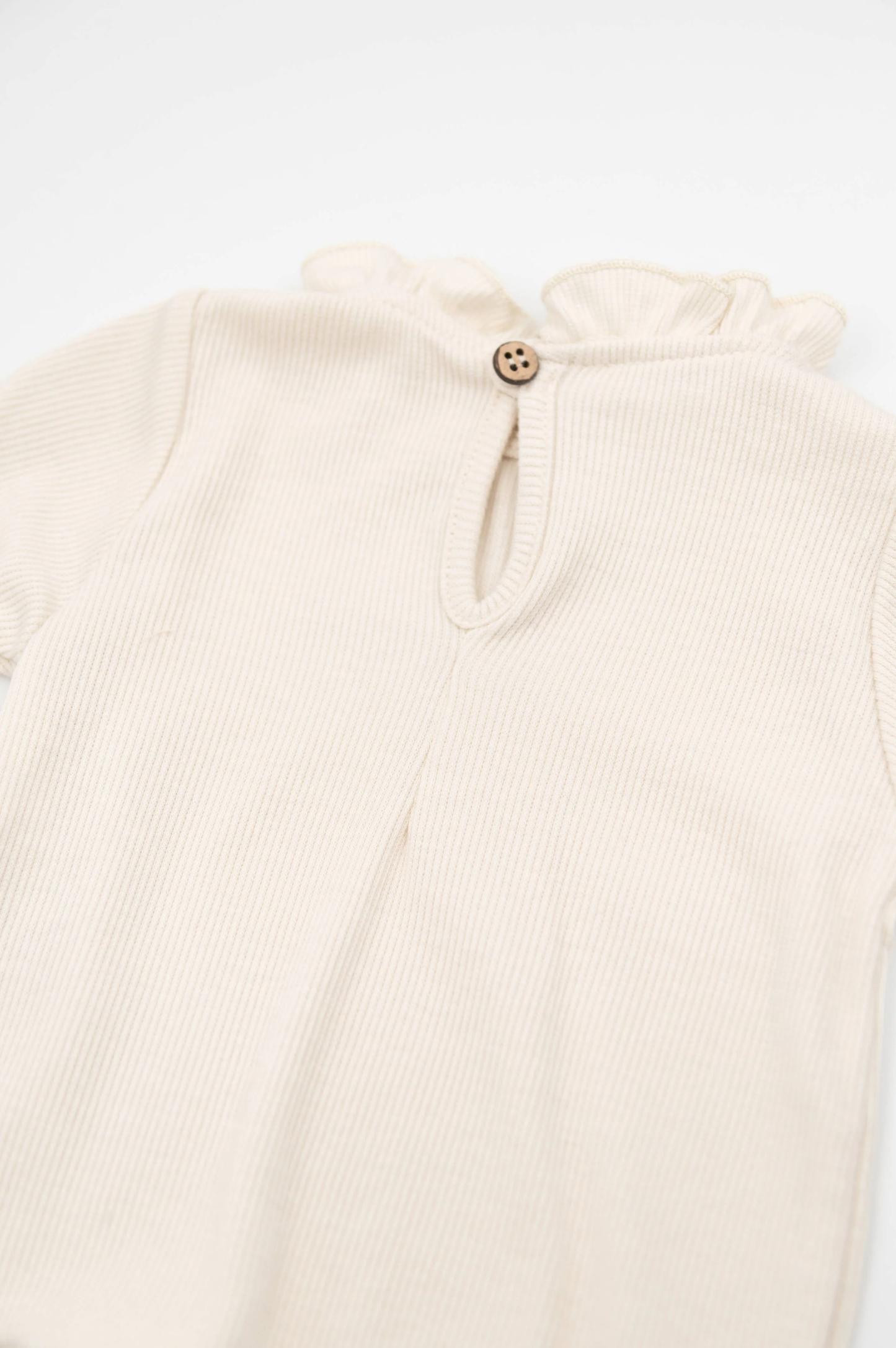 Shirt con colletto volant - Warm White