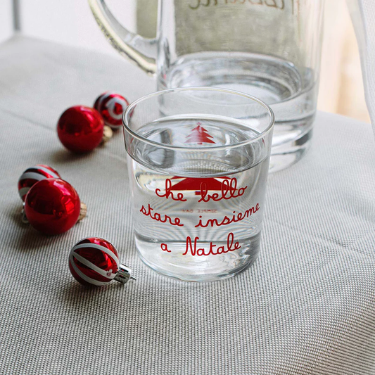 Bicchiere Che bello stare insieme a Natale