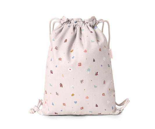 Sacca-zaino Tela Geometric Nature Personalizzabile