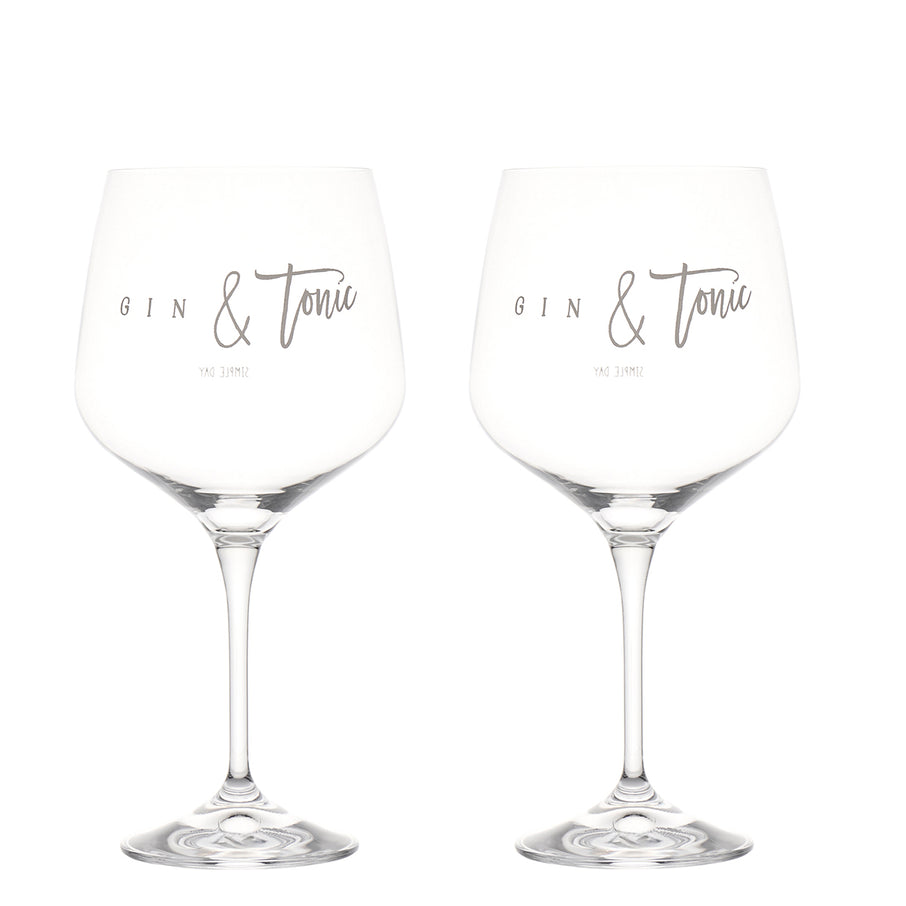 Set 2 calici cocktail Gin & Tonic