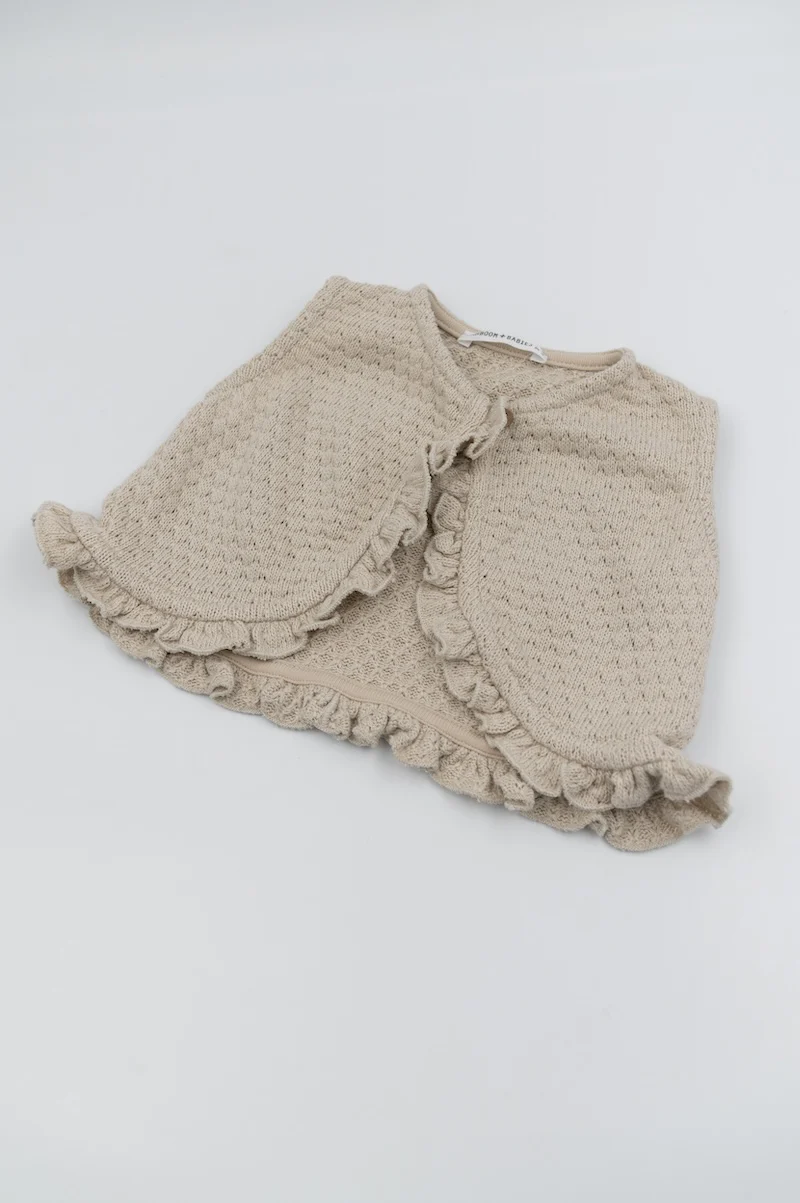 Gilet bimba - Sand - 12/18 e 18/24M
