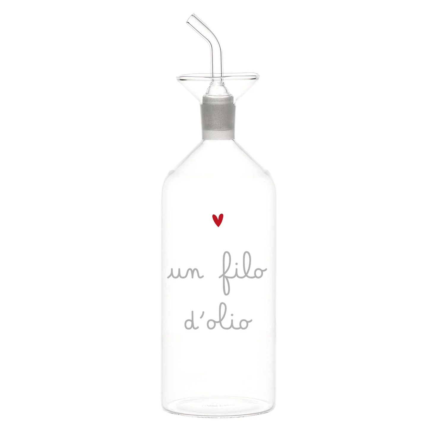 Bottiglia olio Un filo d'olio cuore