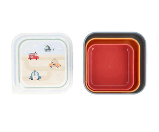3 Scatoline Snack City Cars