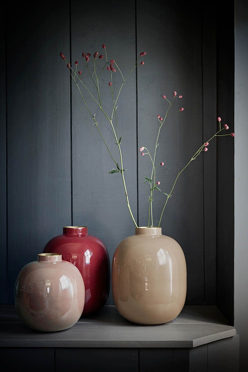 Vaso metal Dark Red