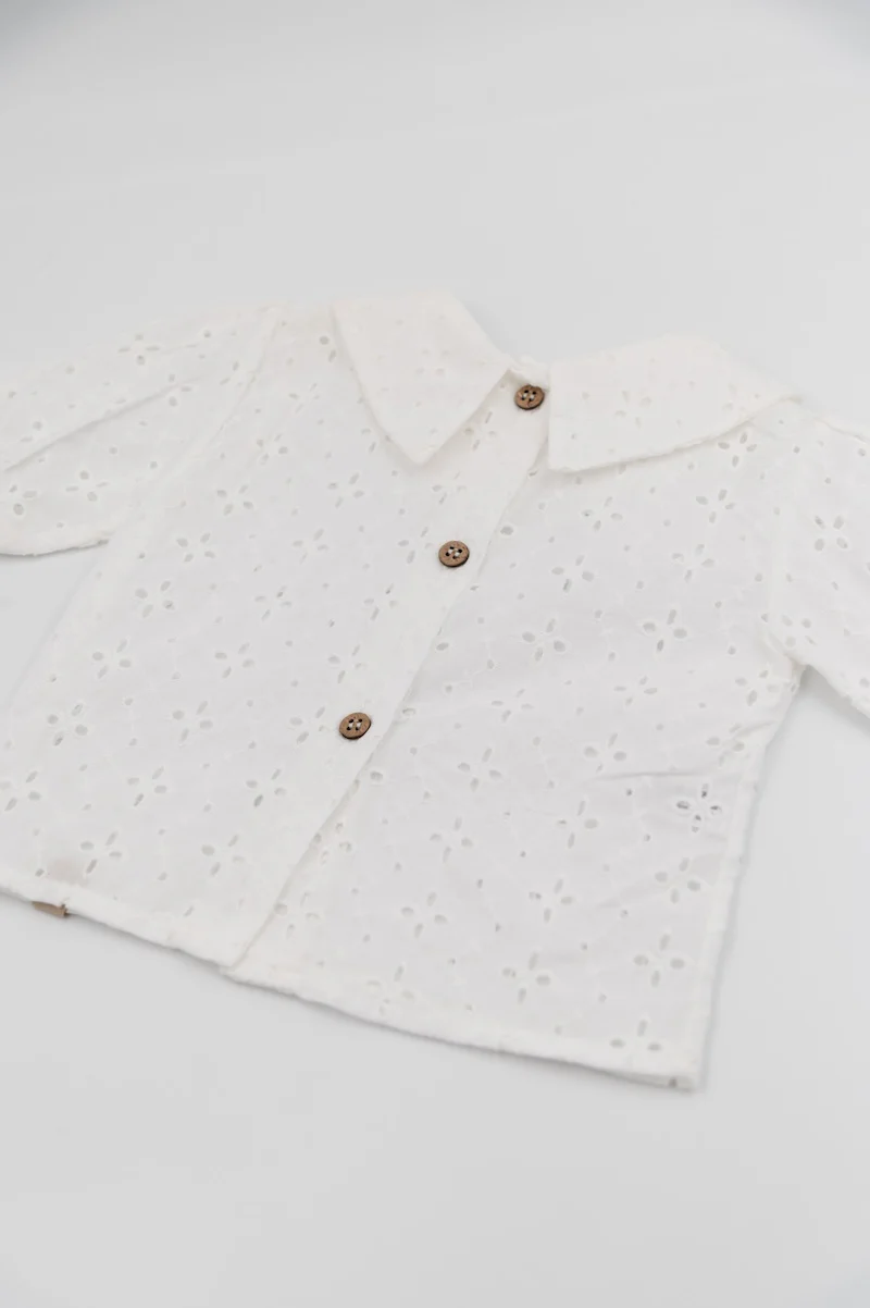 Camicia bimba - Off White - 12/18
