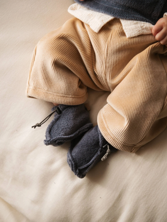 Babbucce con chiusura cordino - Midnight Blu