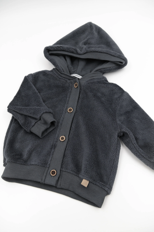 Giacca bomber Teddy con cappuccio - Midnight Blu