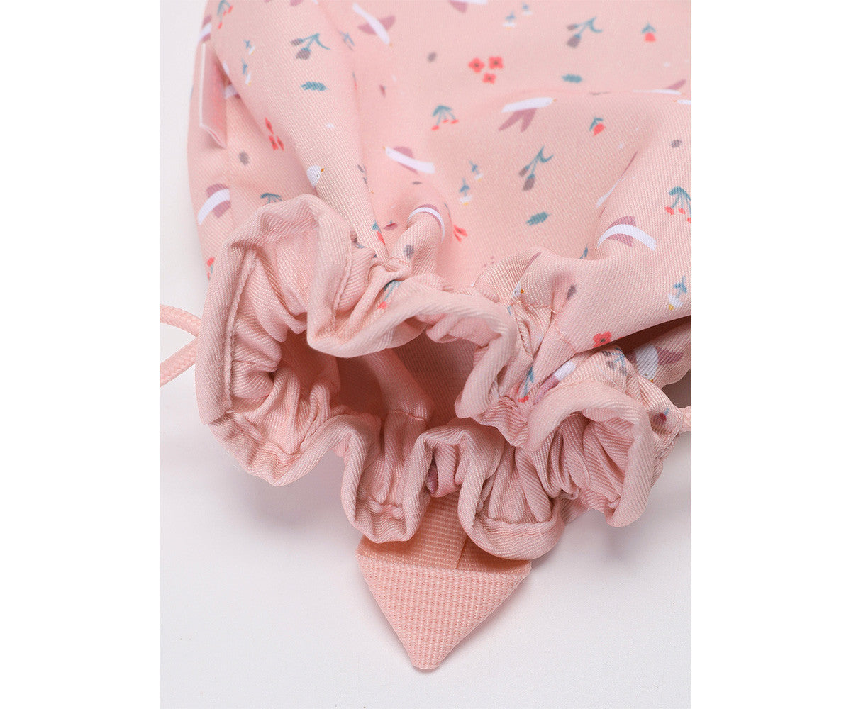 Sacca-zaino Tela Blossom Birds Personalizzabile