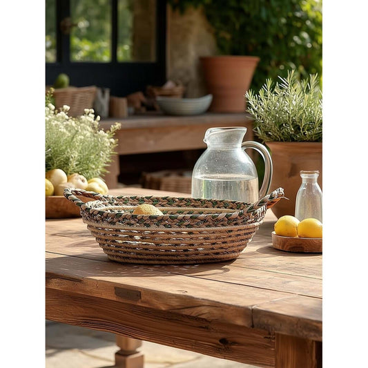 Cesto rotondo con manici