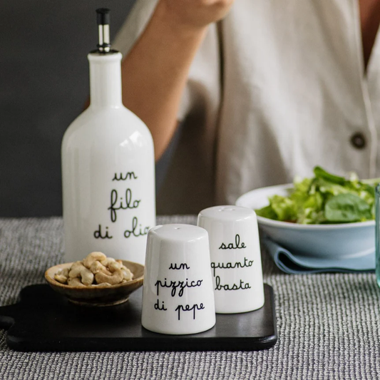 Set Sale e pepe "Sale quanto basta" - "Un pizzico di pepe"