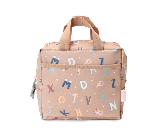 Borsa Termica Merenda Funny Letters Personalizzabile