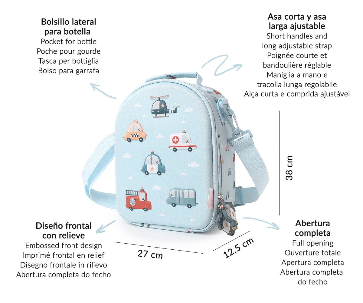 Borsa Termica 3D Tutete City Cars Personalizzabile