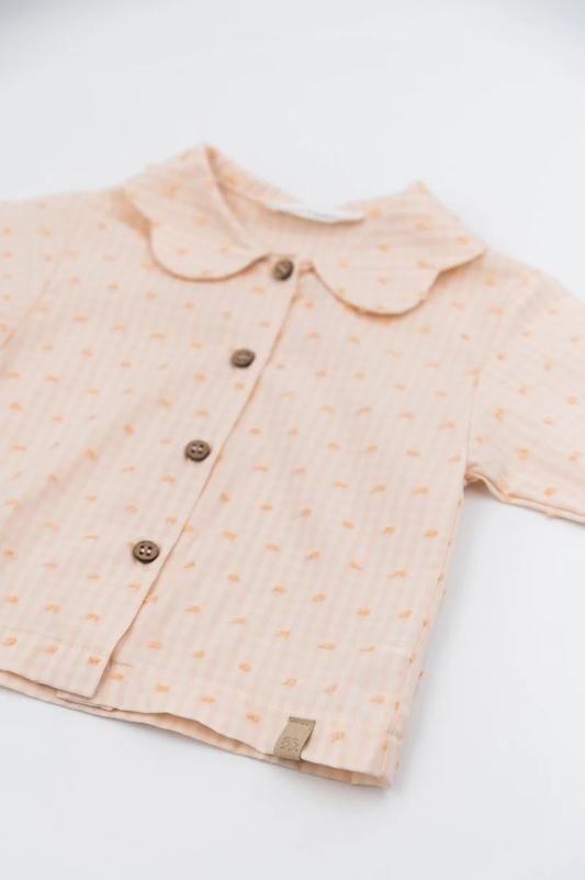 Camicia collo a fiore - Square Girl - 6M