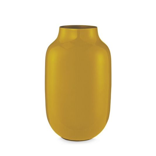 Vaso metal Oval Yellow