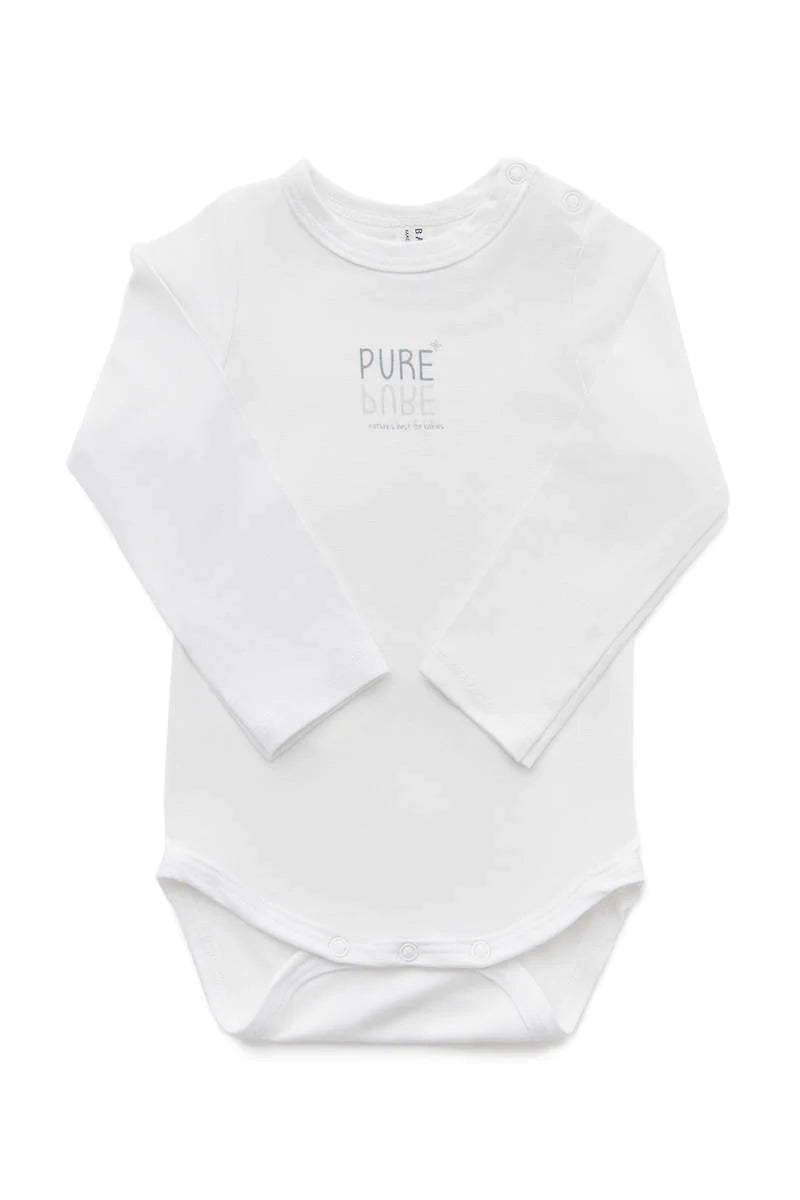 Body bimbo/a maniche lunghe - Bianco