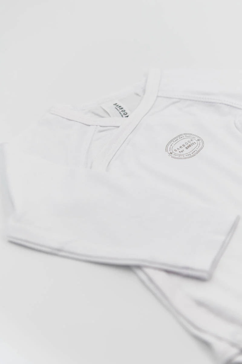 Body bimbo/a maniche lunghe - Bianco
