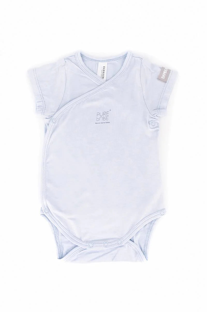 Body bimbo maniche corte - Azzurro