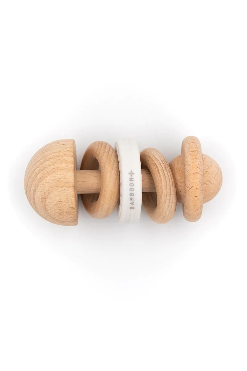 Sonaglio in legno e silicone - Bianco