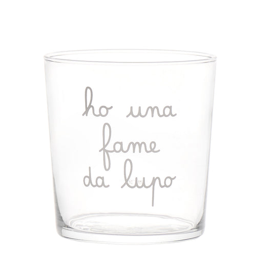Bicchiere Ho una fame da lupo