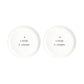 Set 2 Piatti Dessert Si mangia in compagnia