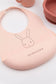 Set Baby in Silicone ( bavaglino, scodella, cucchiaio, bicchiere con beccuccio) - Pink