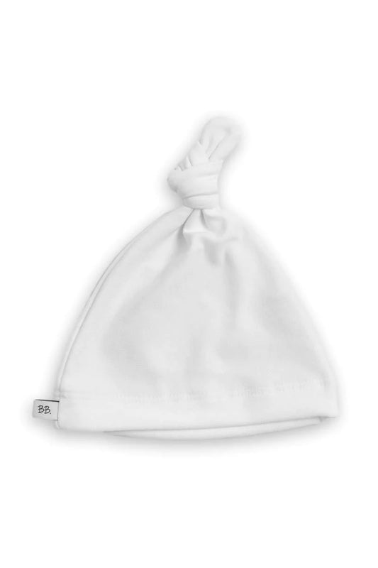 Cappellino neonato con nodo Pure - Bianco