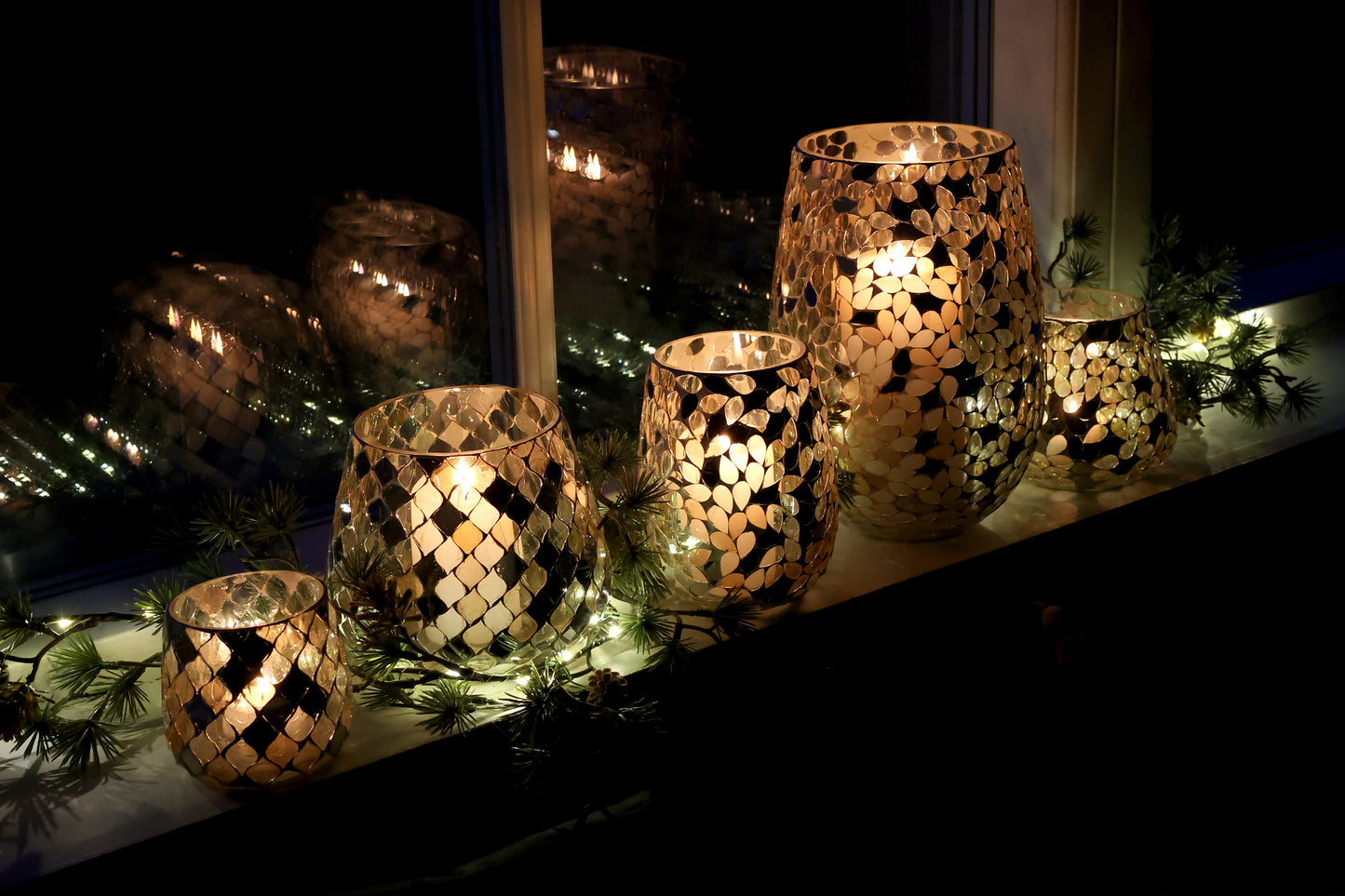 Decoro festone LED