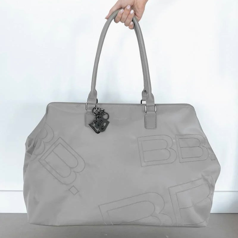 Weekend bag recycled textile - GREY