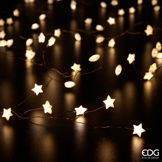 Filo 180 luci Microled Stella 5,7 mt.