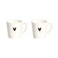 Set 2 tazzine espresso Cuore piccolo